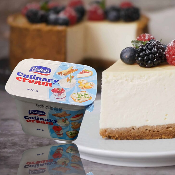 Крем-сир латвійського виробника універсальний Baltais Culinary cream 0,400 грам 08.15 фото