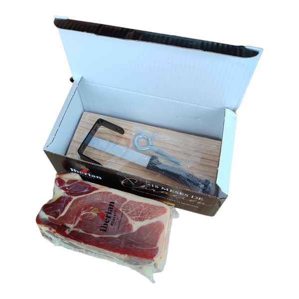 Подарочный набор "МИНИ" хамон с ножом и хамонерою - 1 кг 18.147 фото
