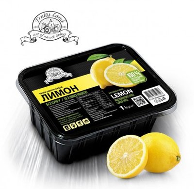 Лимон пюре Fruityland замороженное без сахара,1кг 14.14 фото