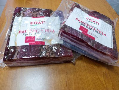 Італійська панчетта копчена Coati Pancetta Affumicata Tesa (Бекон), шматком у вакуумі шматочки від 1 кг до 1,5 кг 18.389 фото