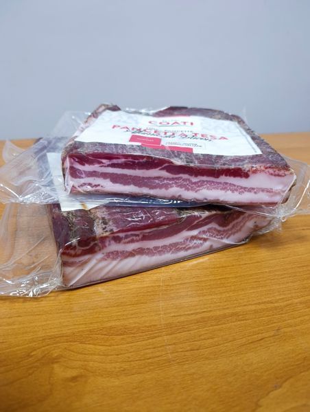 Італійська панчетта копчена Coati Pancetta Affumicata Tesa (Бекон), шматком у вакуумі шматочки від 1 кг до 1,5 кг 18.389 фото