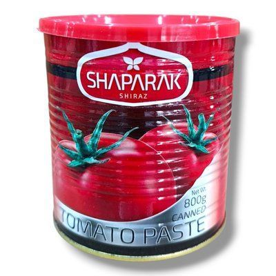 Натуральна томатна паста Shaparak Shiraz 25% 800г в жерстяній банці з кришкою 18.235 фото