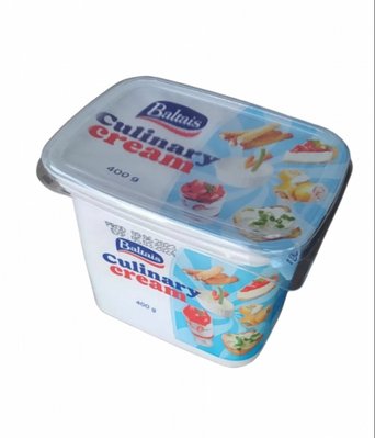 Крем-сир латвійського виробника універсальний Baltais Culinary cream 0,400 грам 08.15 фото