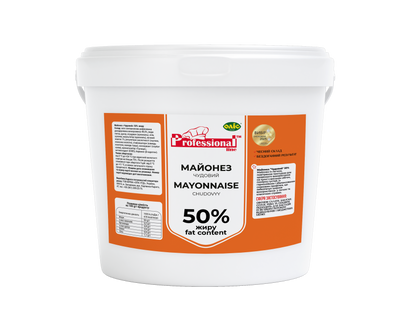 Майонез Оліс &laquo;Чудовий&raquo; 50% Professional Line (відро) 4,5 кг 18.350 фото