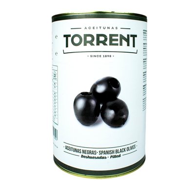 Оливки чорні без кісточки TM Torrent 4,1 кг 12.47 фото