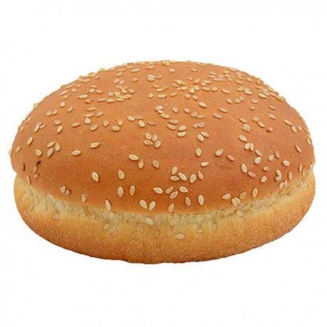 Булочка для гамбургера пшенична 52 гр. з кунжутом 14.1 фото