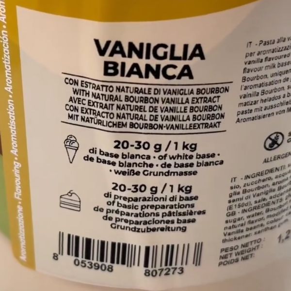 Паста ароматизированная зерна ванили TM IRCA Joypaste White Vanilla 1,2 кг 09.41 фото