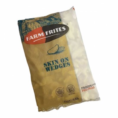 Скибки картопляні зі шкіркою заморожені TM Farm Frites 2,5 кг 14.22 фото